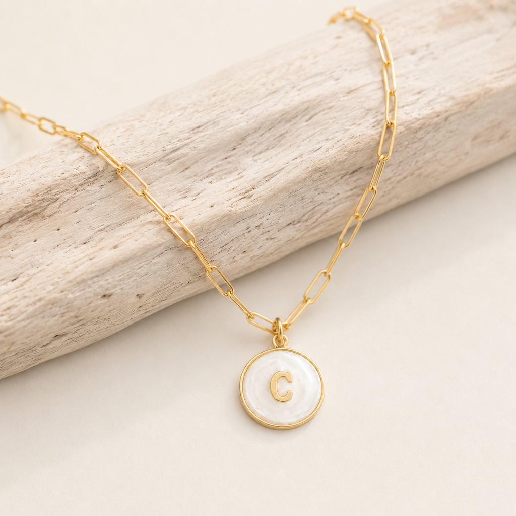 Signature Pearl Initial Necklace