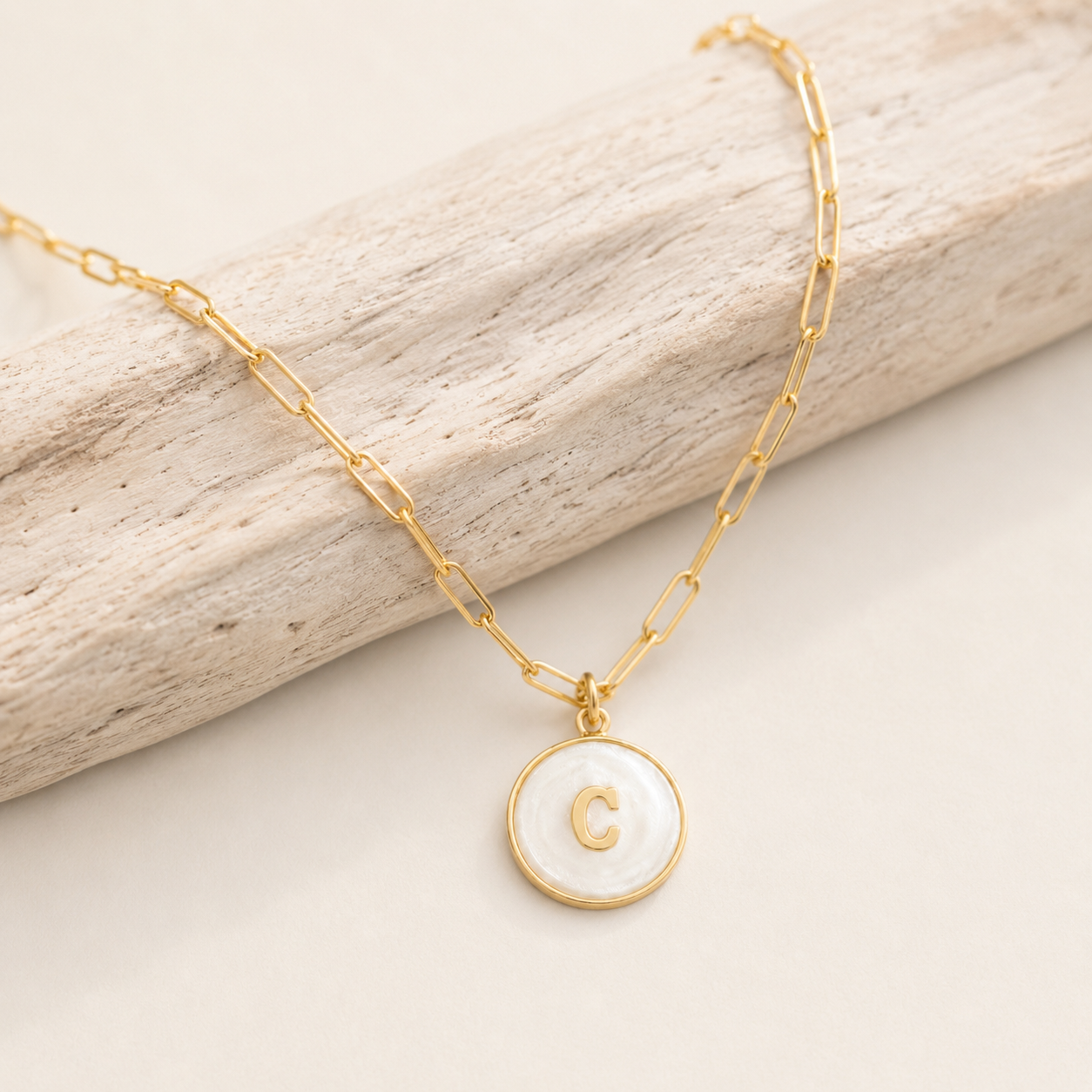 Signature Pearl Initial Necklace
