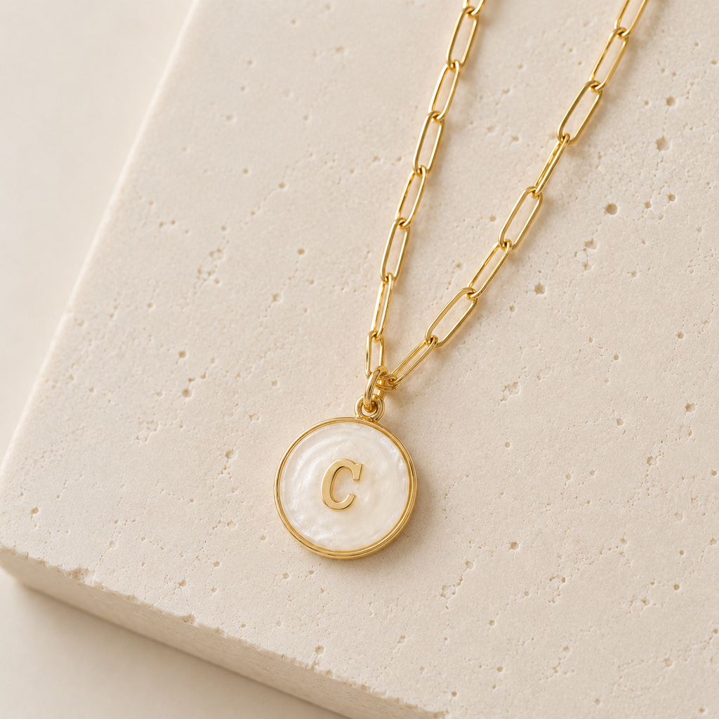 Signature Pearl Initial Necklace