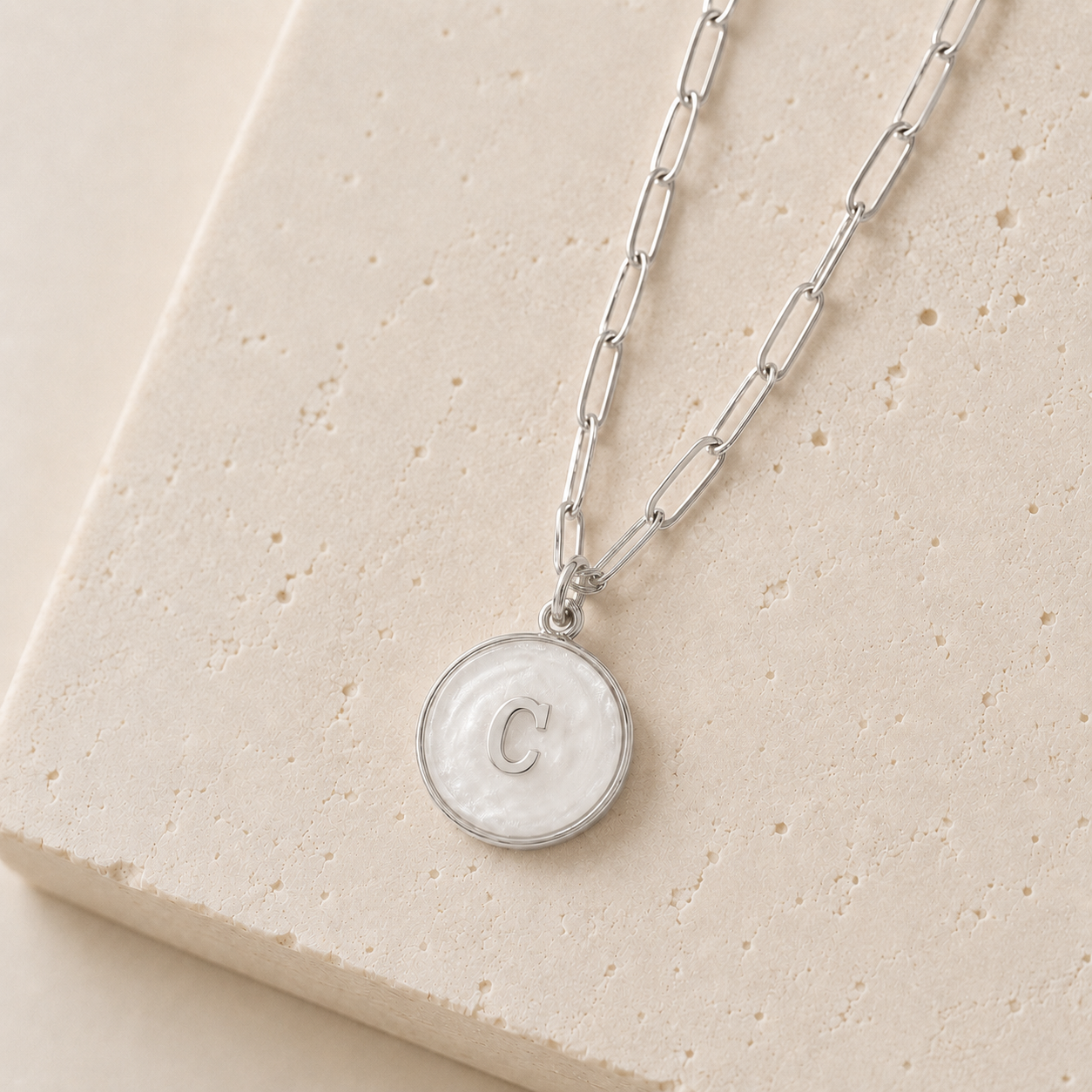 Signature Pearl Initial Necklace
