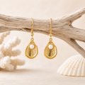Oyster Pearl Drop Earrings