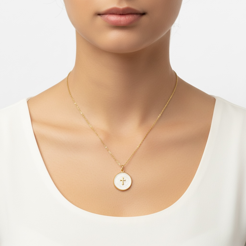 Pearl Cross Pendant