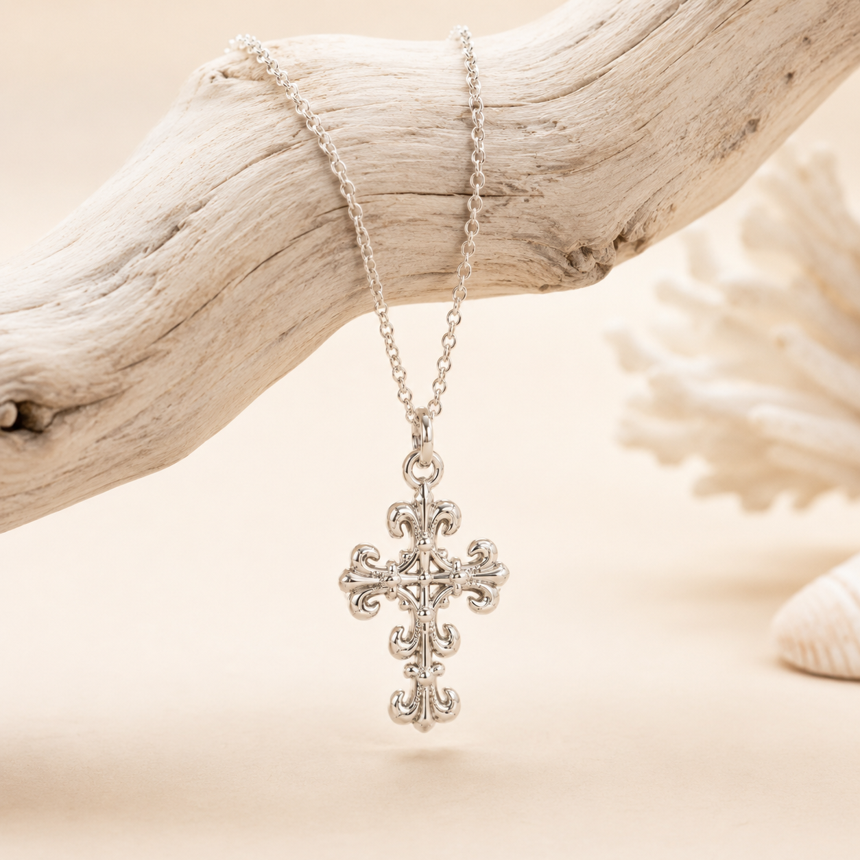 Fleur De Lis Cross